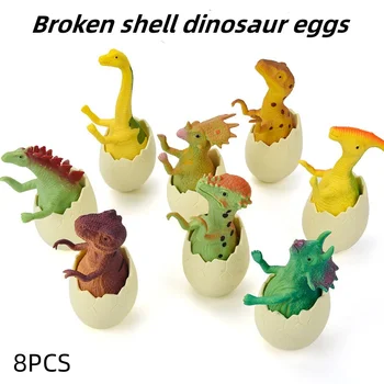 Детски Играчки Имитация на Черупката Счупени Яйца на Динозаврите тиранозавър рекс Rex Раптор Трисератопс Модел на Динозаврите 