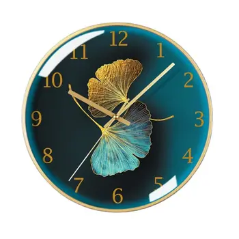 Съвременните Големи Стенни Часовници За Всекидневна Леки Луксозни Метални Часовници За Спални Творчески Безшумни Стенни Часовници Horloge Murale Design Moderne
